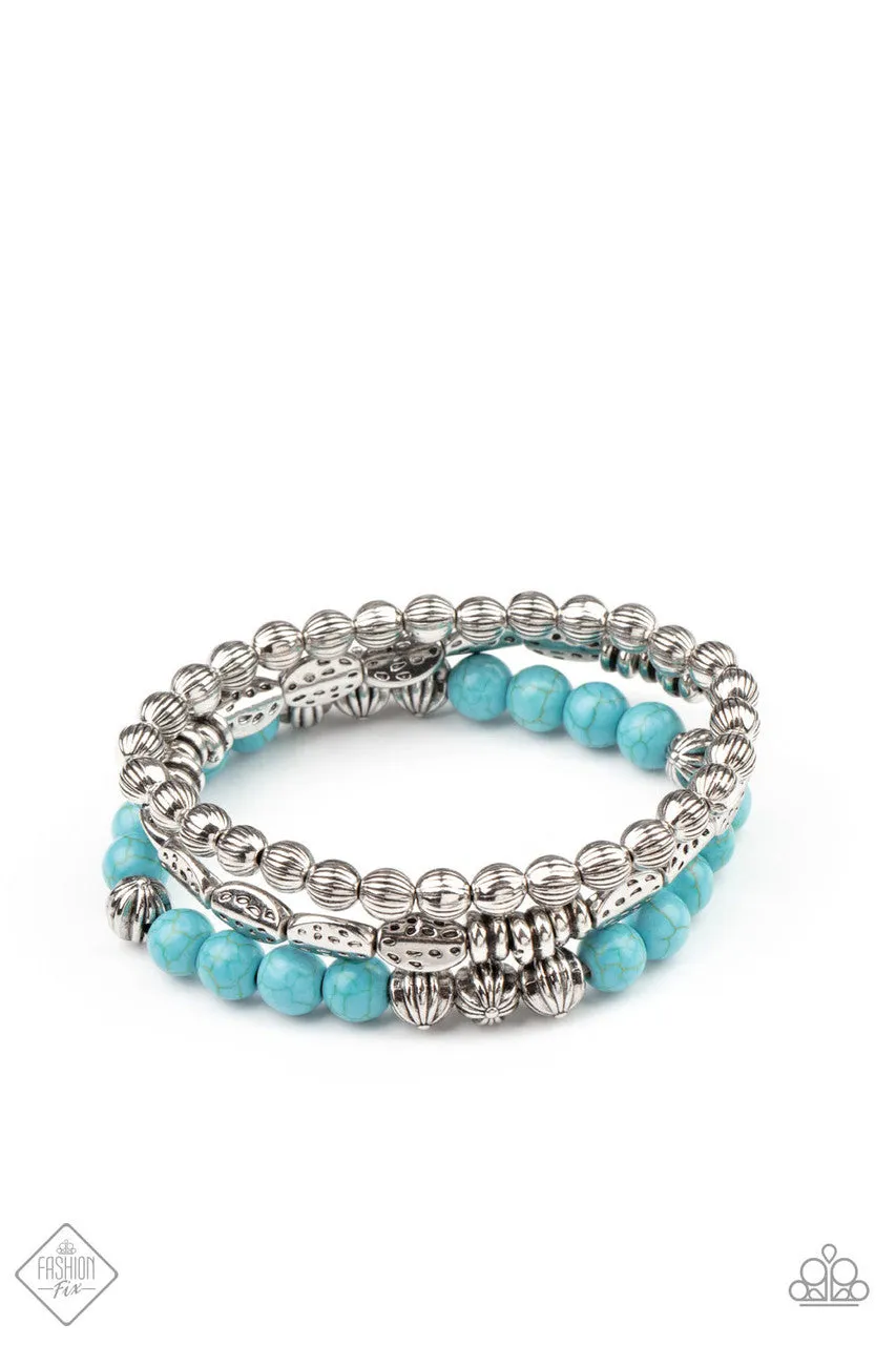 Trail Mix Mecca Blue Paparazzi Bracelet