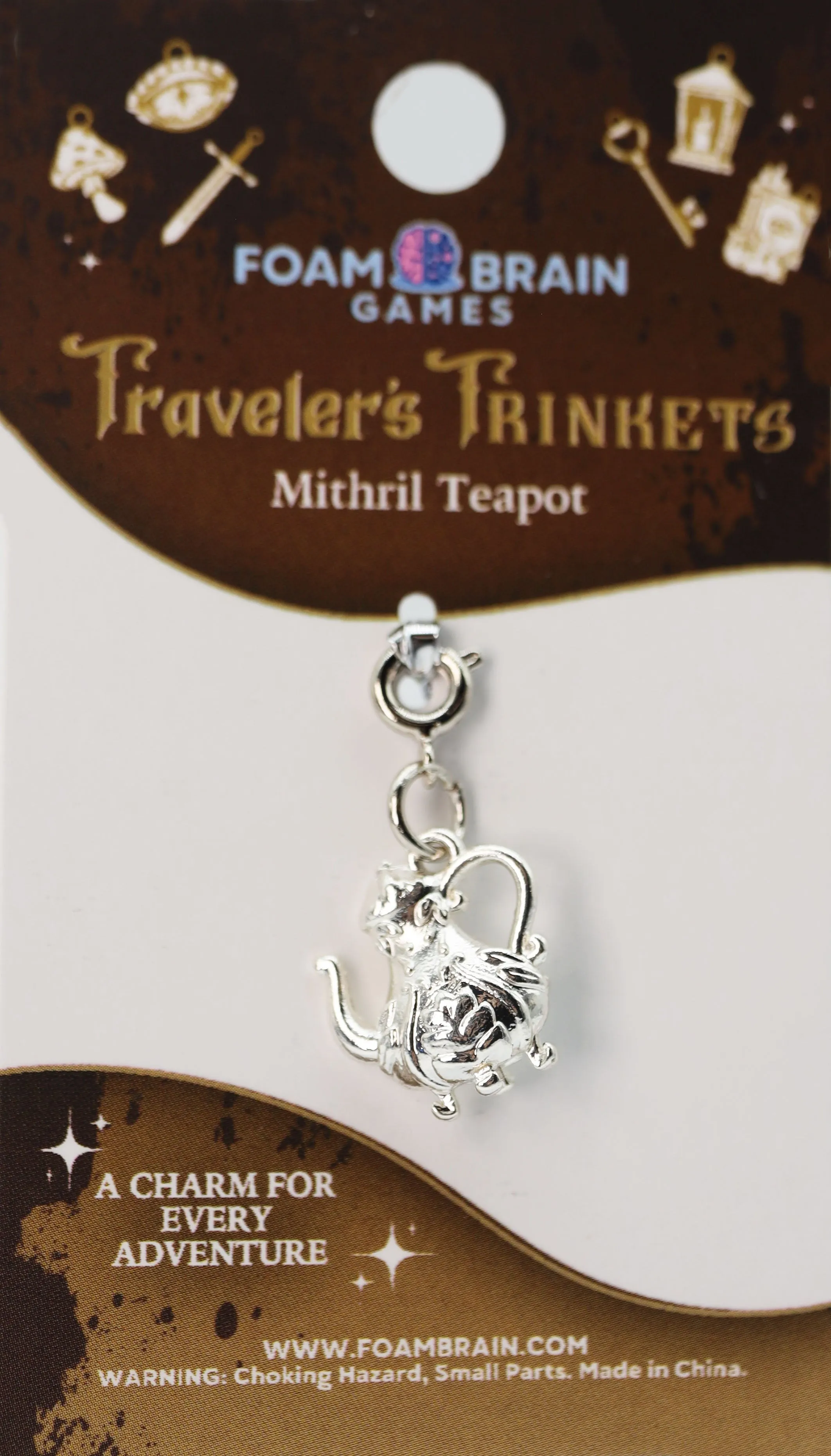 Traveler's Trinkets: Mithril Teapot Charm