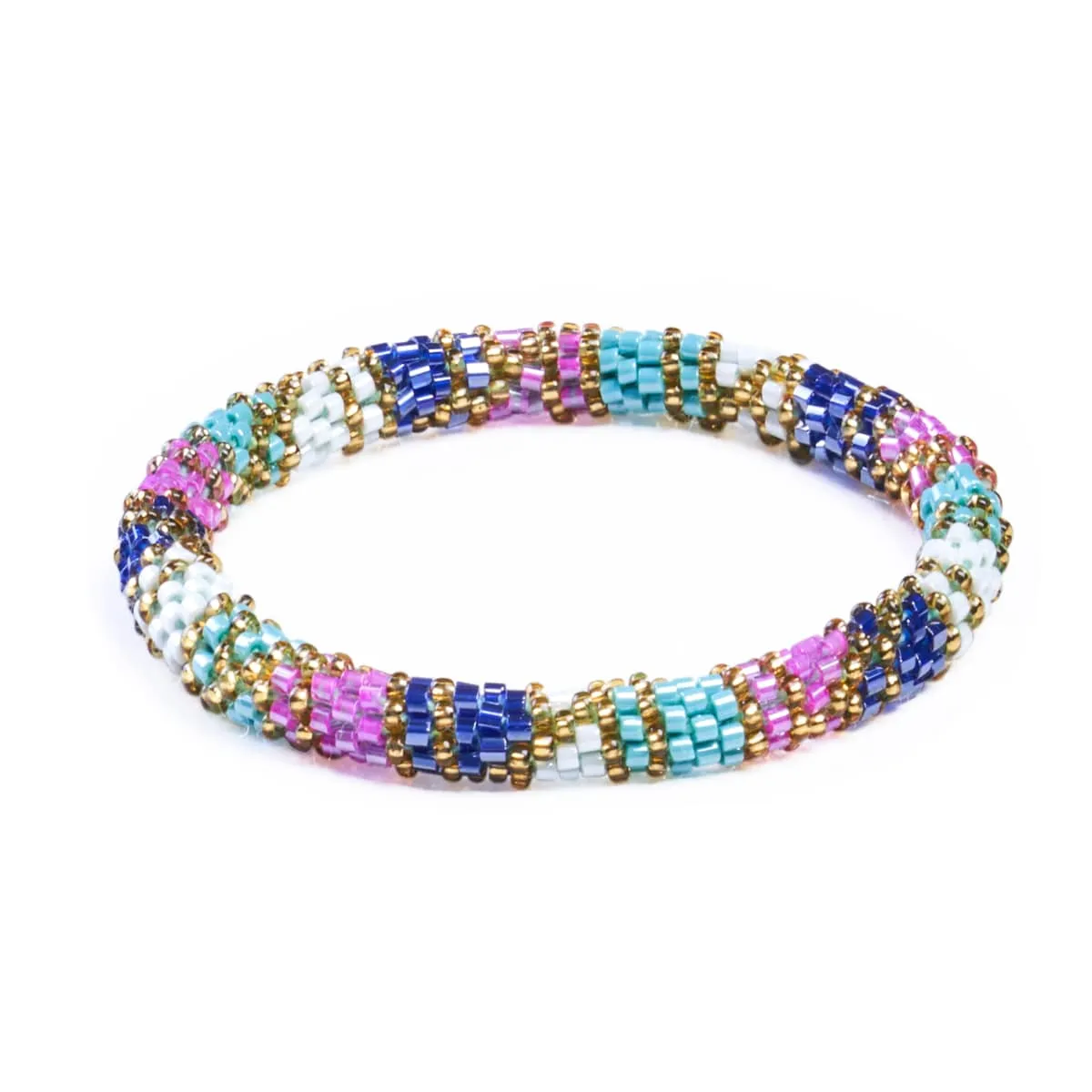 Treasure in Tahiti | Himalayan Glass Bead Bracelet