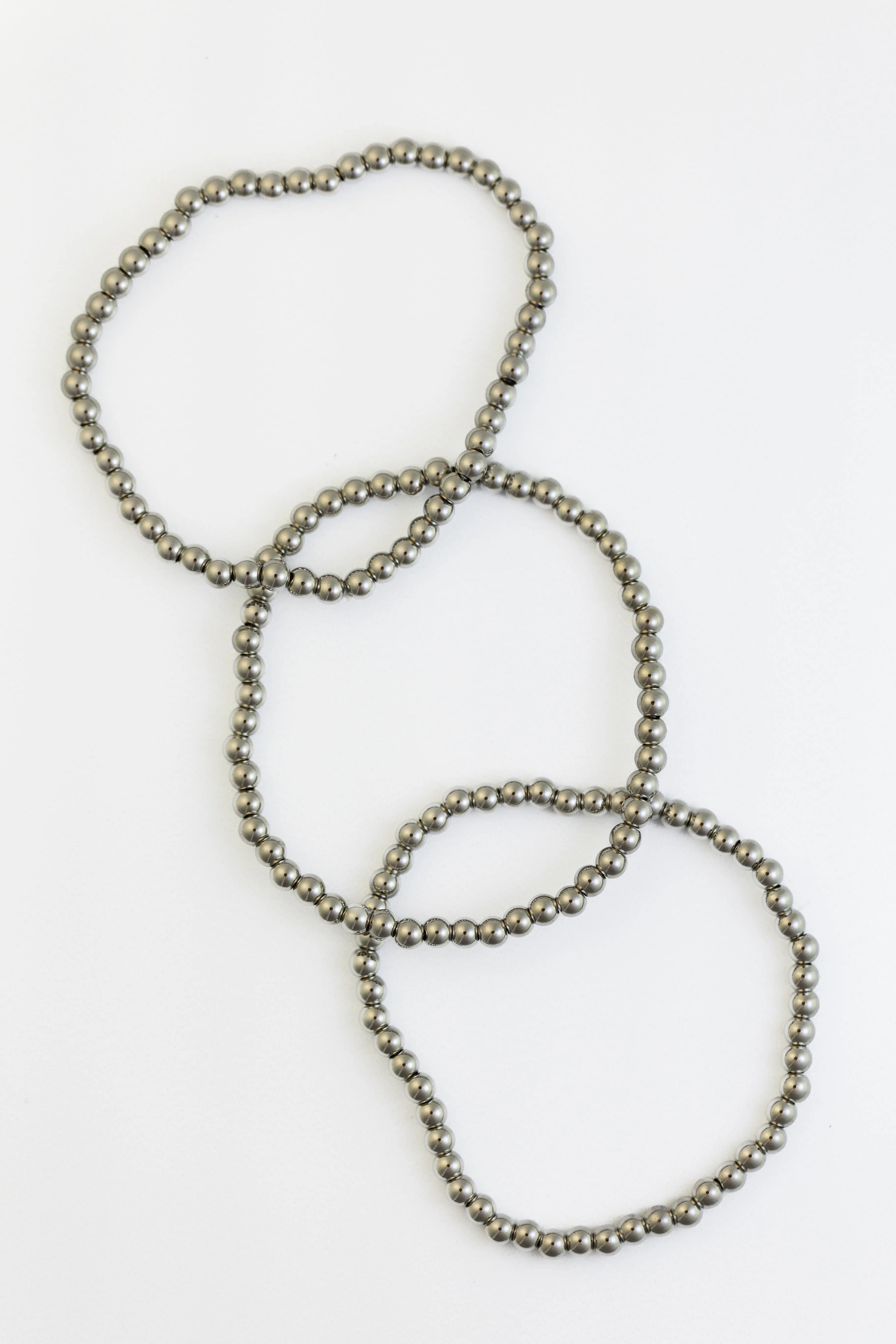 Triple Silver Stack Bracelets