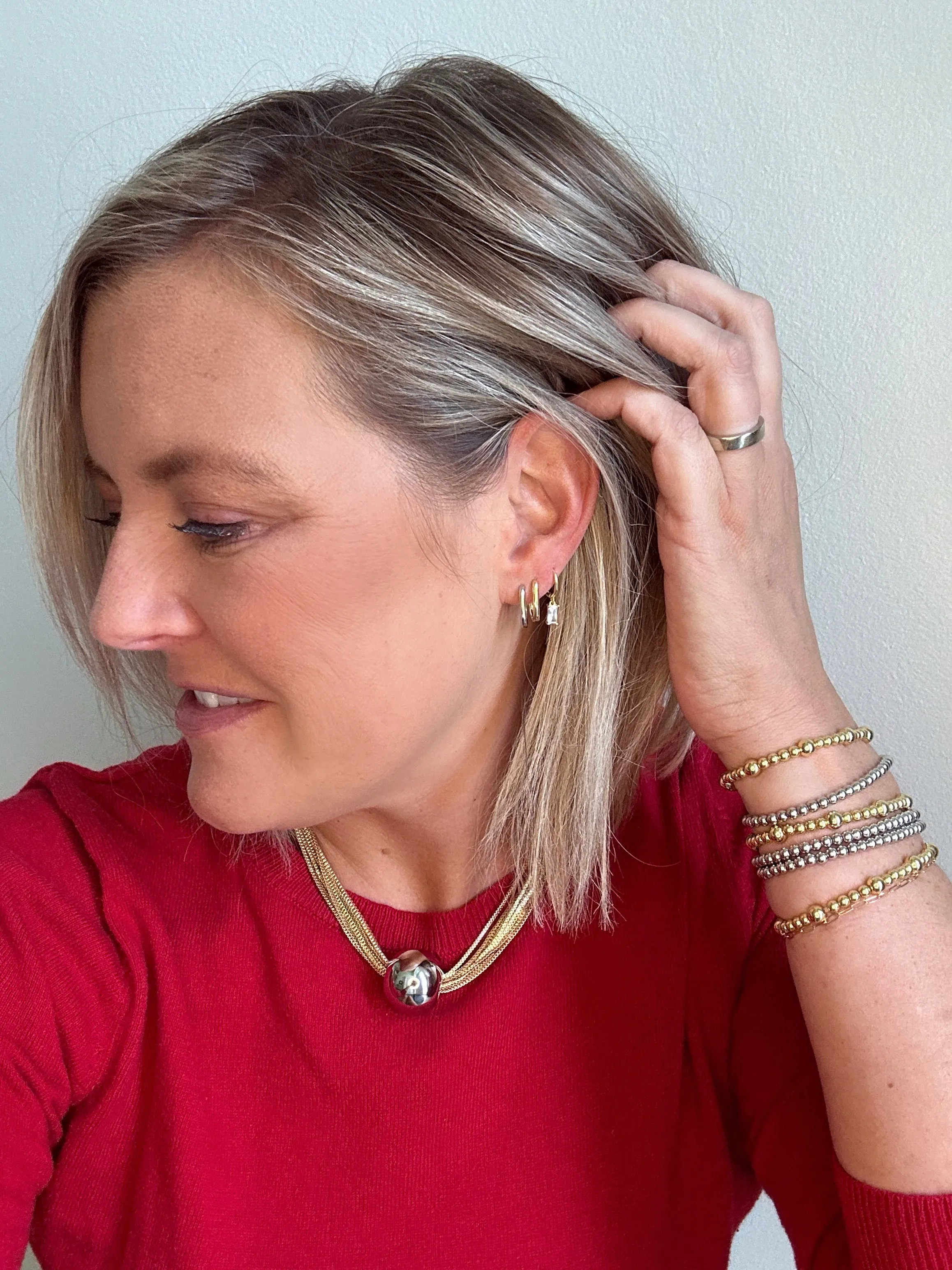 Triple Silver Stack Bracelets