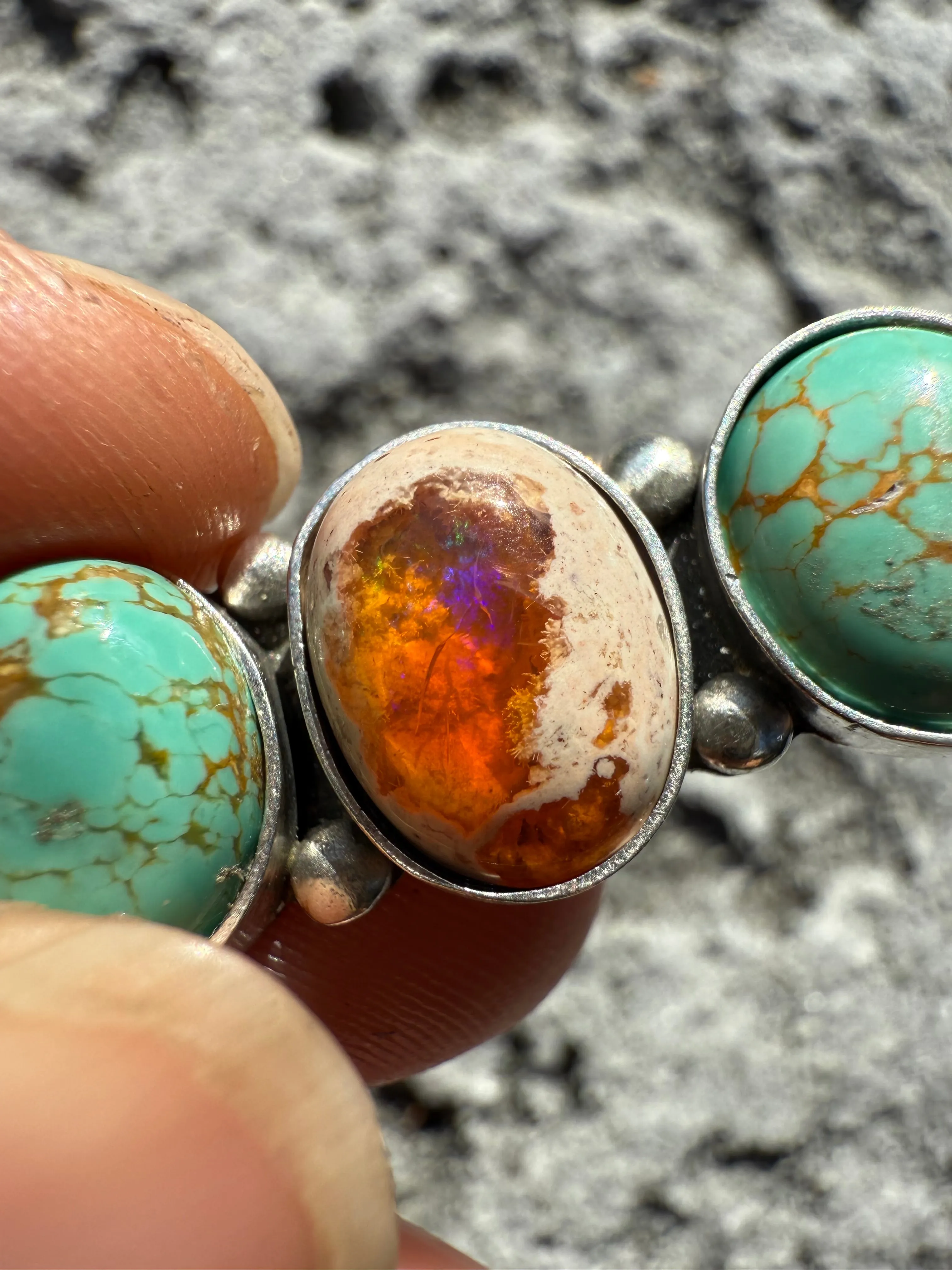 Turquoise   Mexican Fire Opal | Made to Order