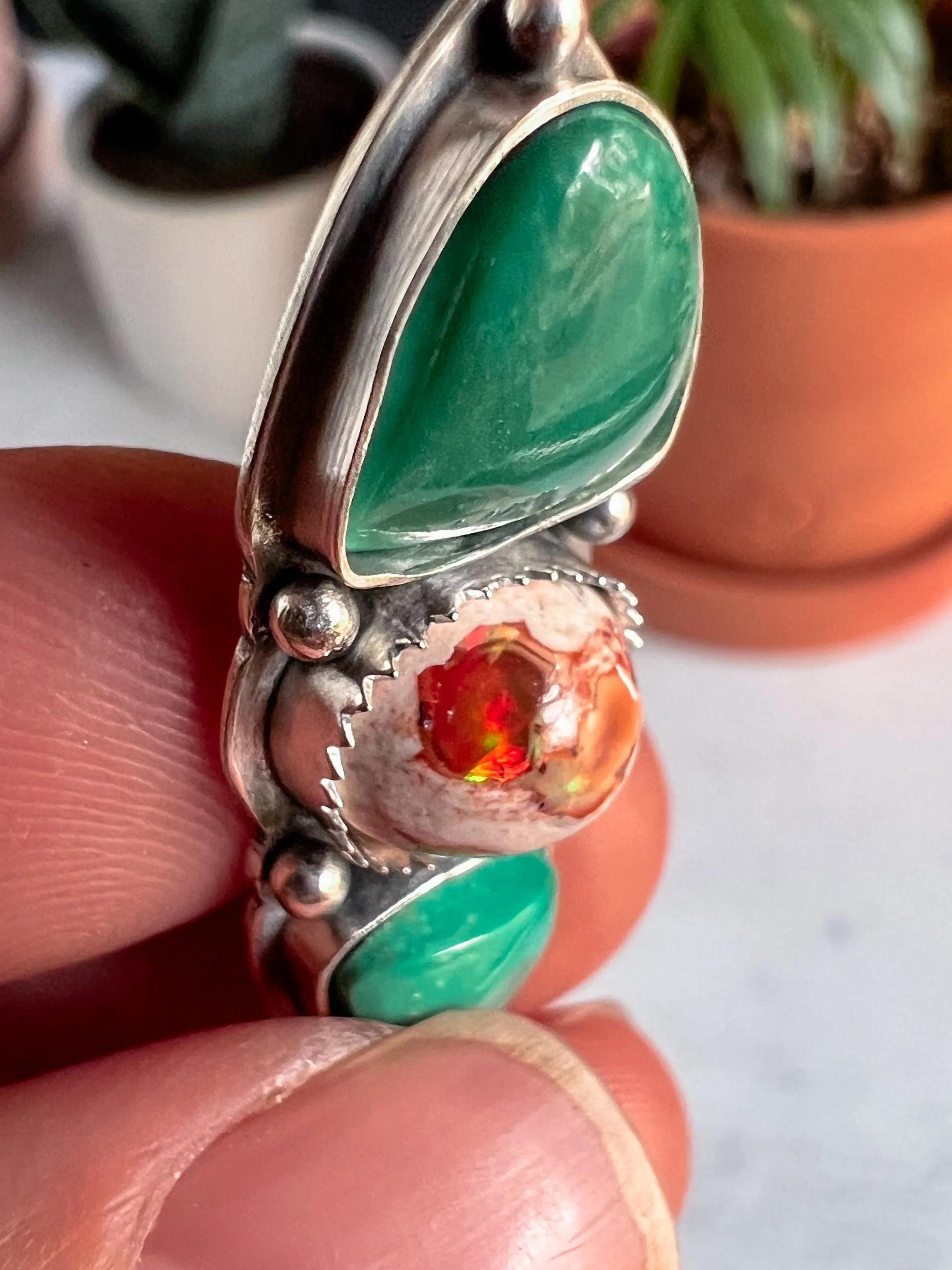 Turquoise   Mexican Fire Opal | Made to Order