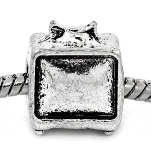 Tv Set Bead Spacer for Snake Chain Charm Bracelet