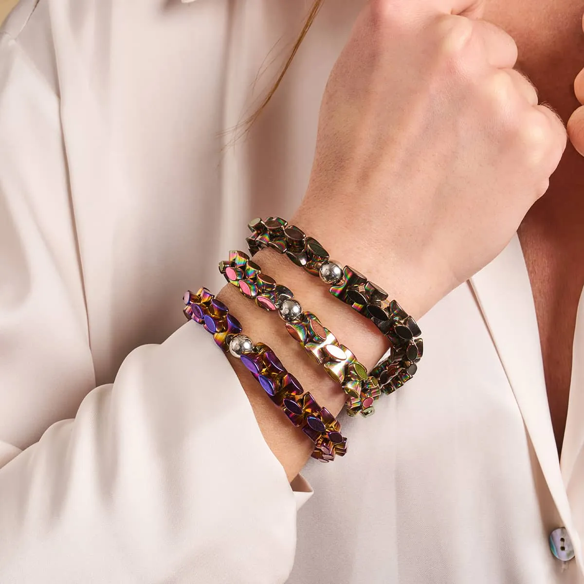 Unicorn Silver | Monroe Links | Hourglass Bracelet