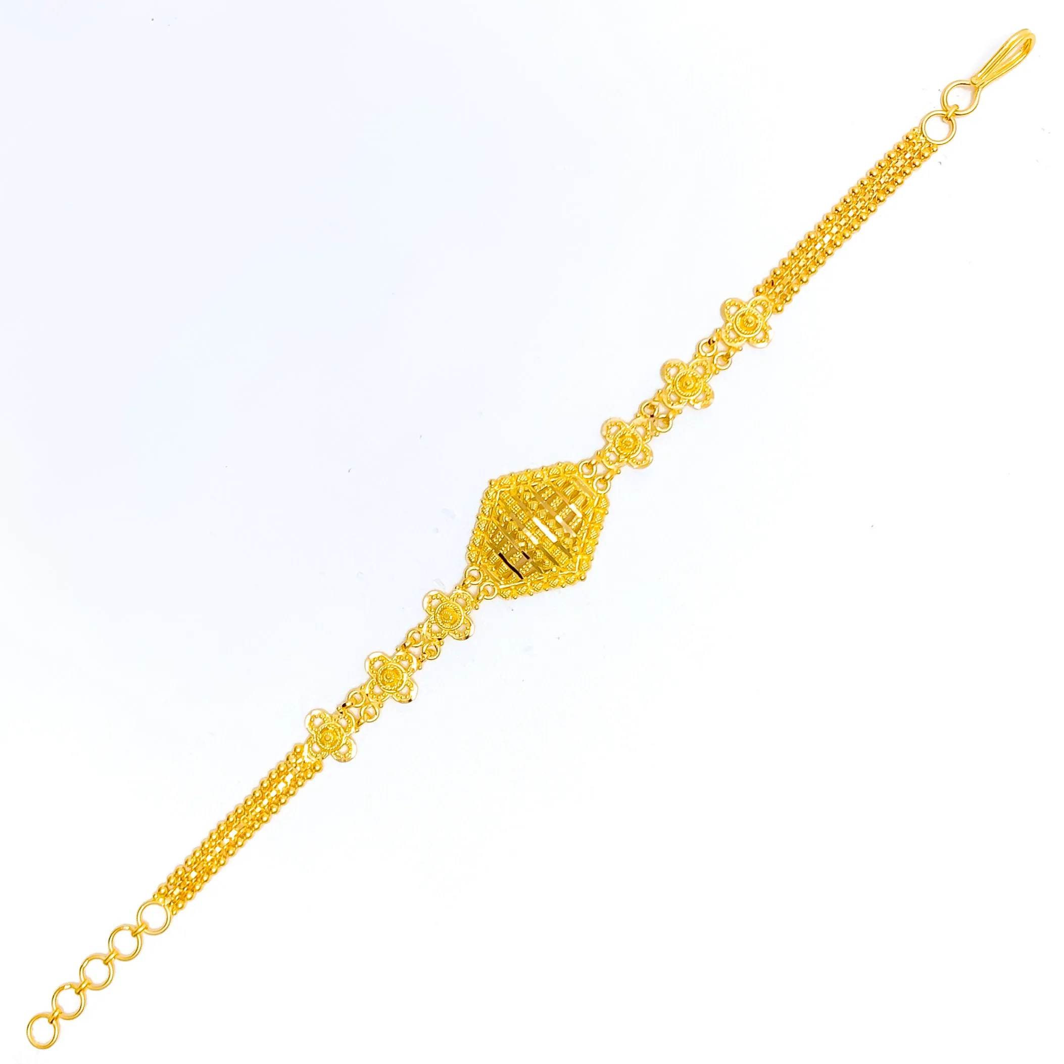 Upscale Fashionable 22k Gold Bracelet