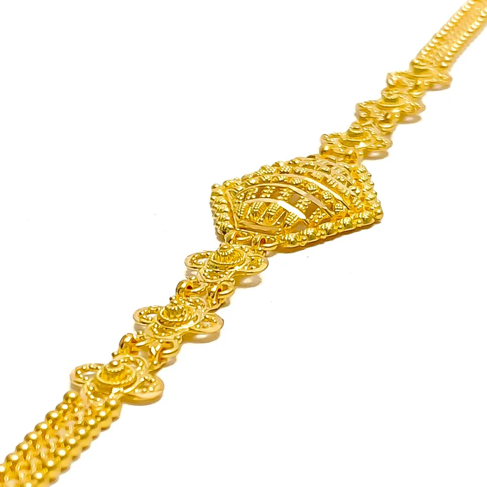 Upscale Fashionable 22k Gold Bracelet