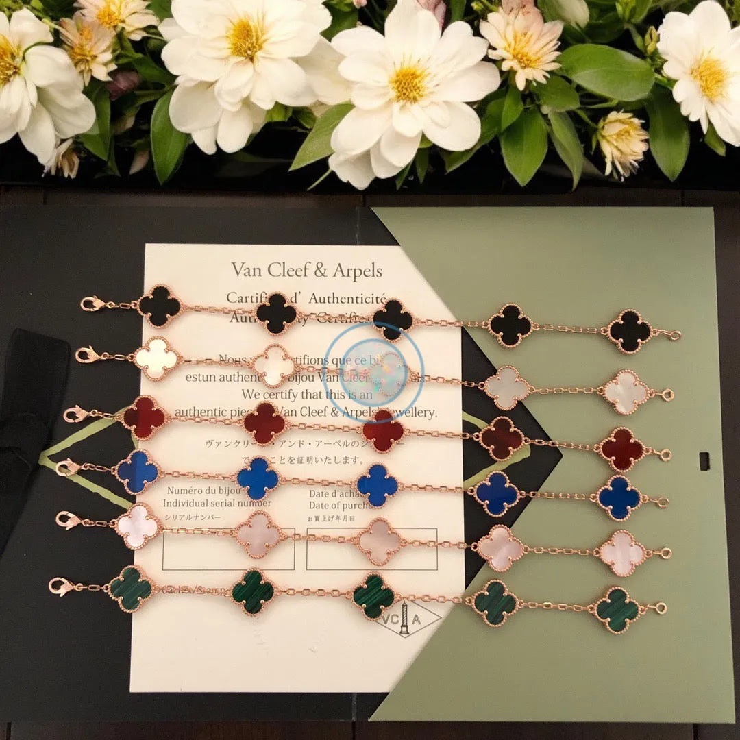 Van Cleef Rose Alhambra Bracelets