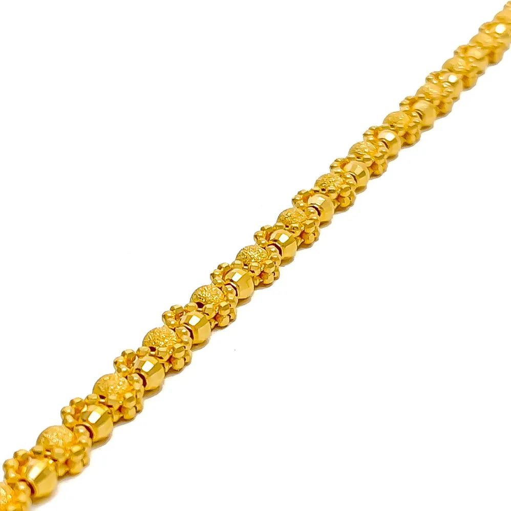 Versatile Glowing 22K Gold Bracelet