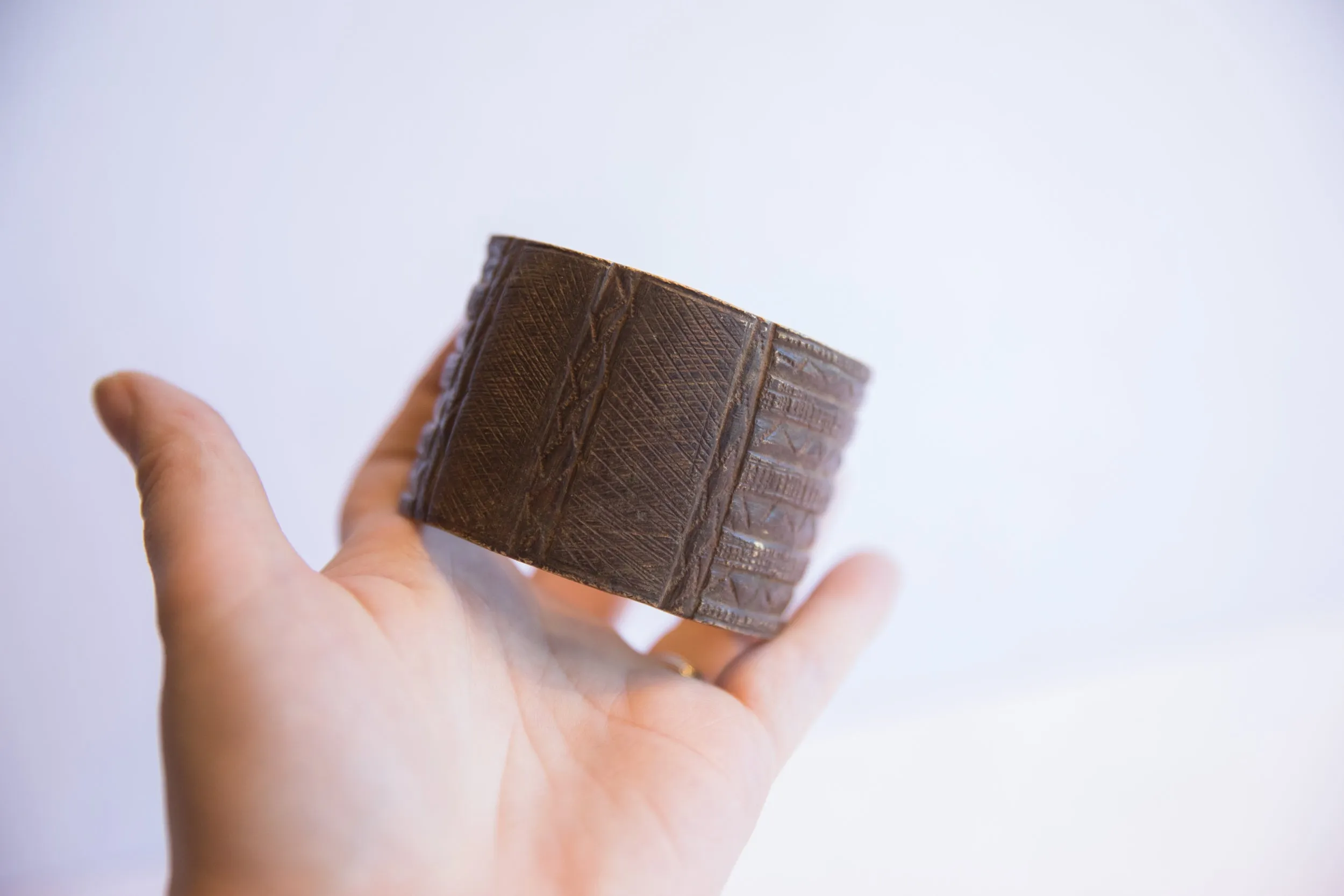 Vintage African Wide Cuff Bracelet