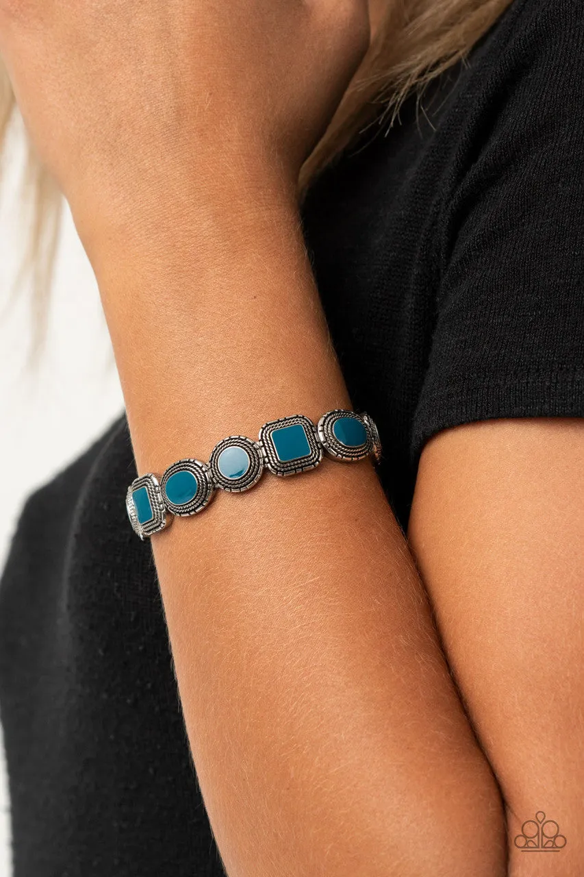 Vividly Vintage Blue Paparazzi Bracelet