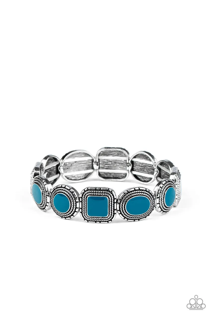 Vividly Vintage Blue Paparazzi Bracelet