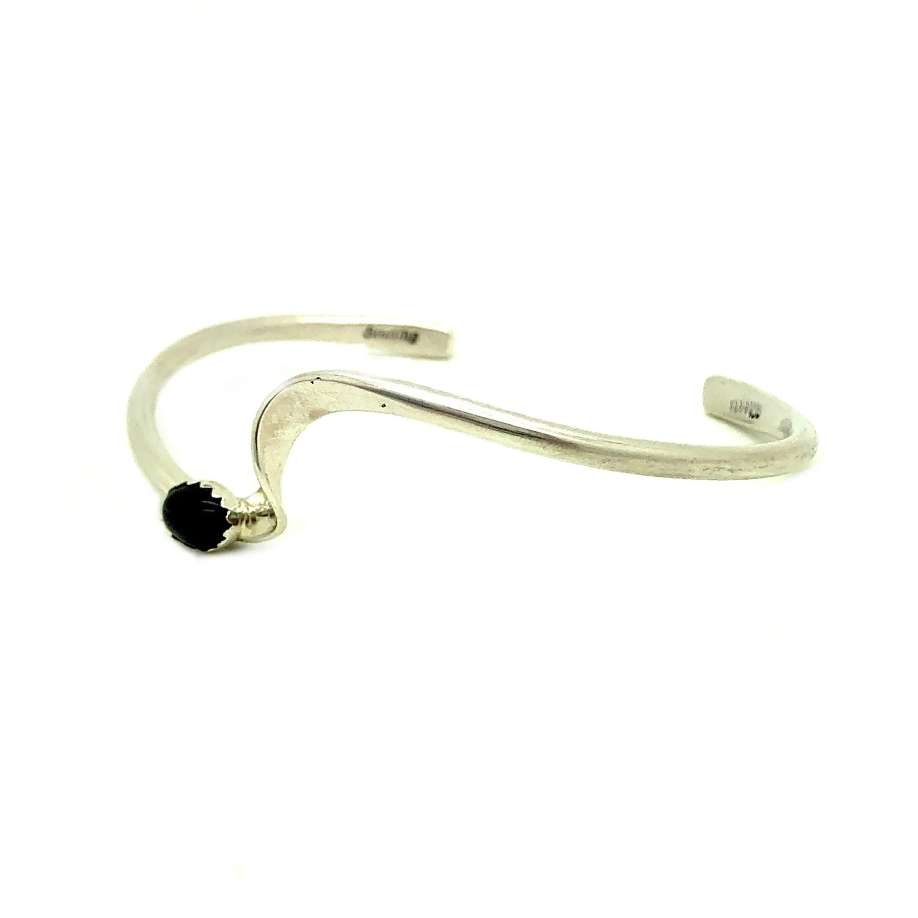 Wavy Black Onxy Bracelet