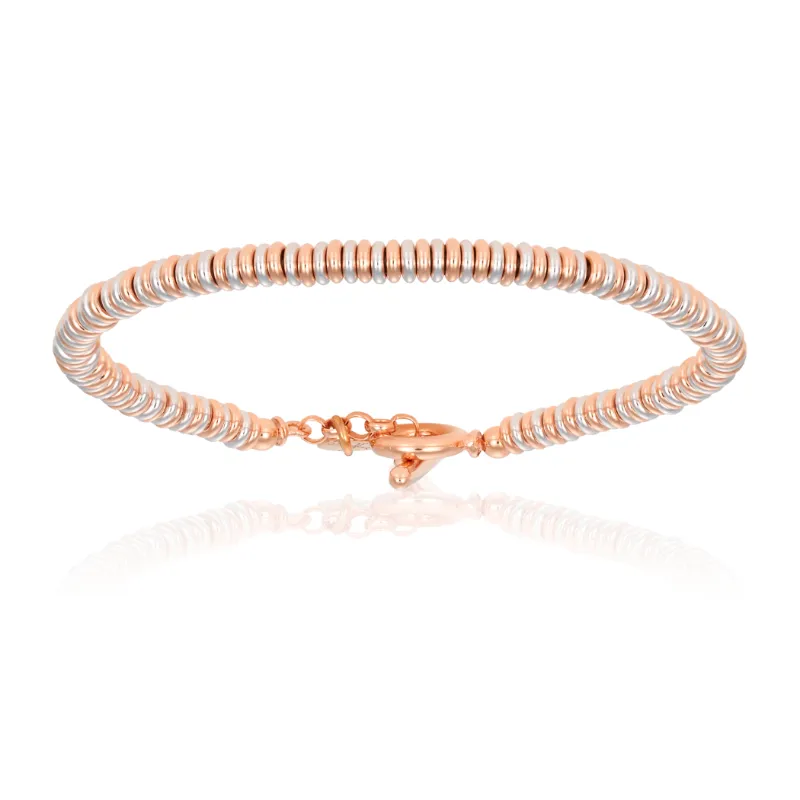 White Bracelets and Rose Gold Gift Idea for her