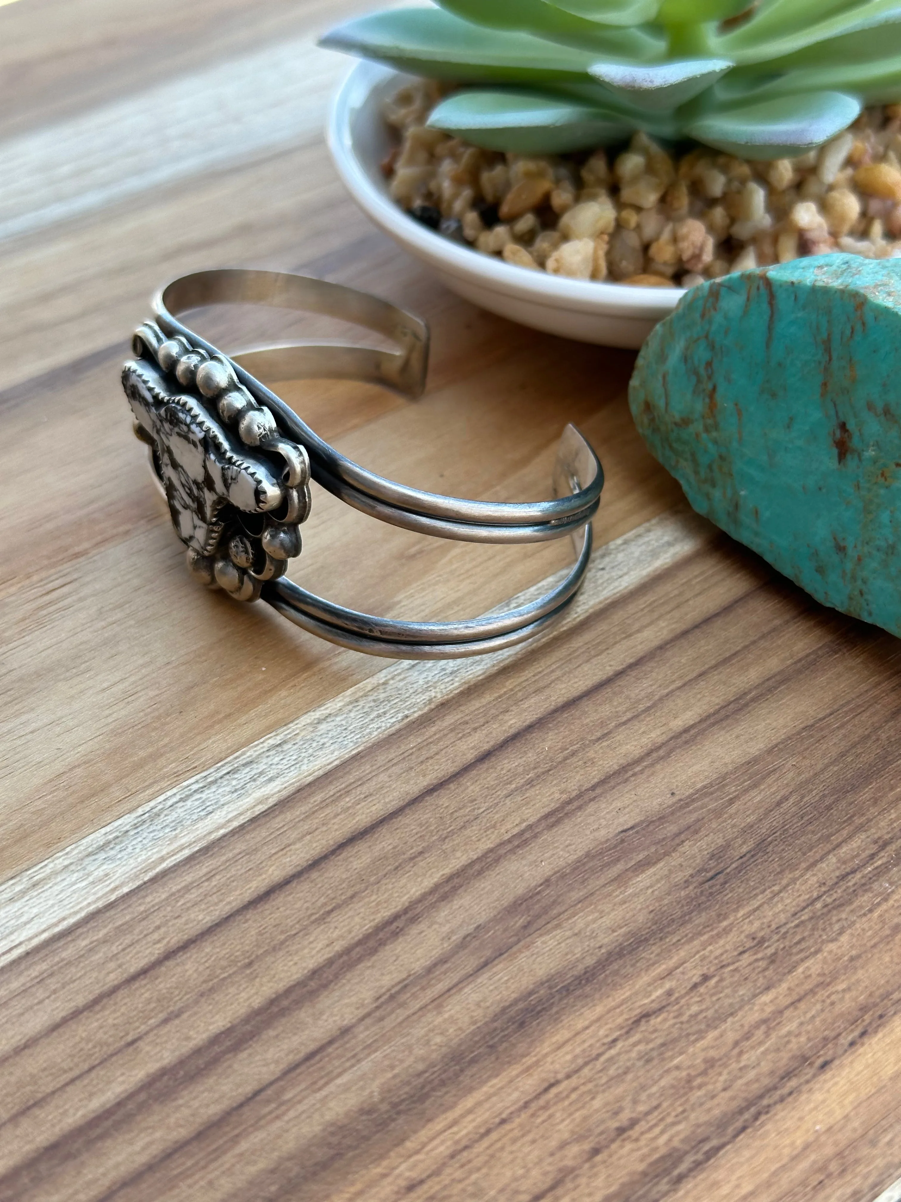 White Buffalo Cow Bracelet