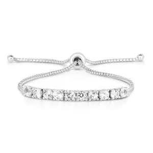 White Topaz Bolo Bracelet