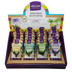 Wholesale Mother Nature Aroma Diffuser Bracelet Kit - Displayer of 24
