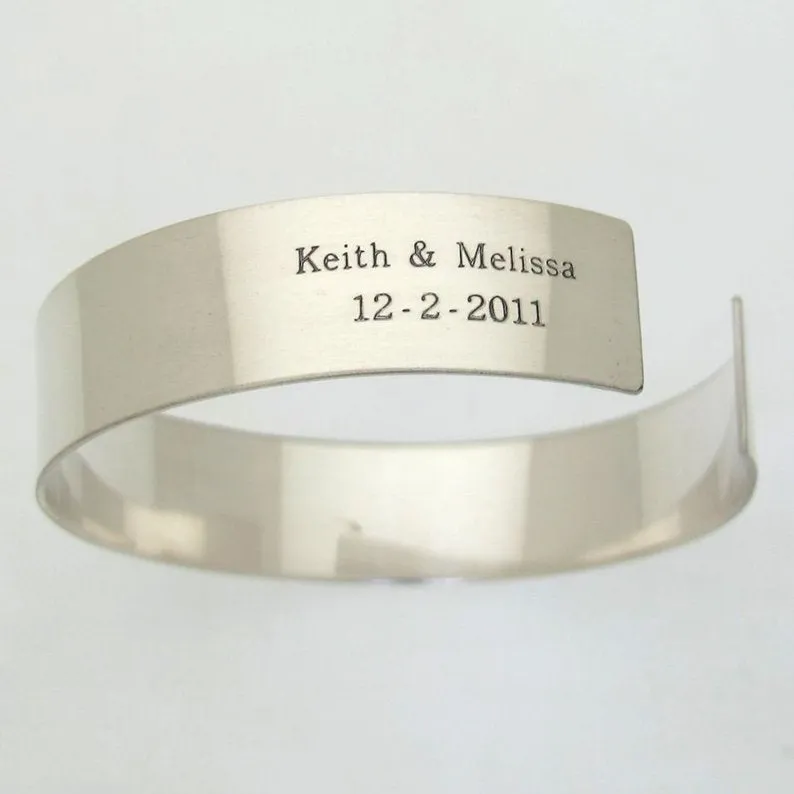 Wide Sterling Silver Cuff bracelet for Men