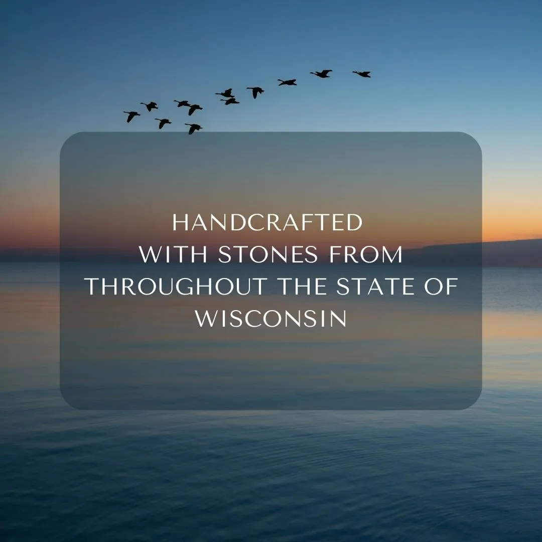Wisconsin Stones   Peacock Blue Glass