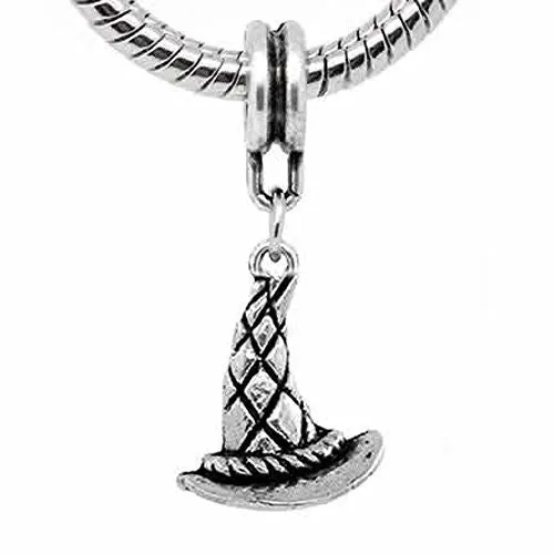 Wizard/witch Hat European Bead Compatible for Most European Snake Chain Bracelet