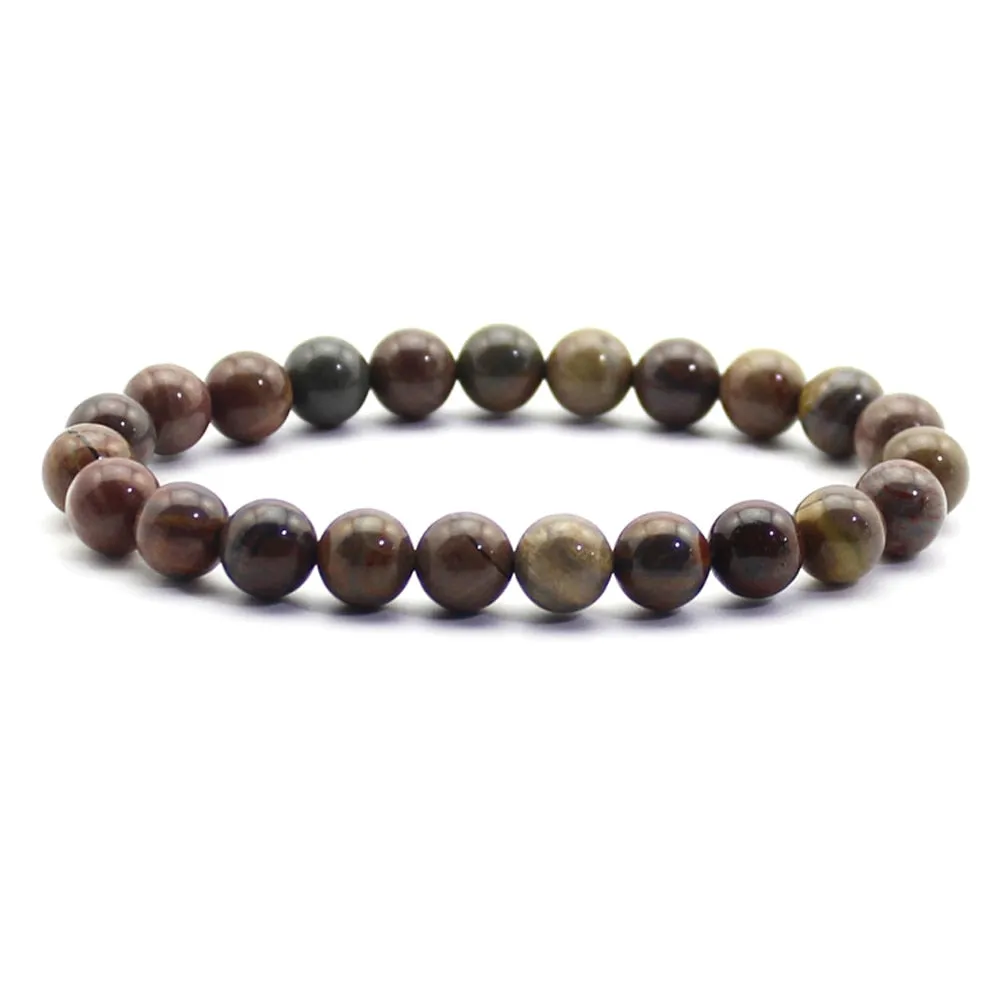 Women Men Natural Stone Quartz Bracelets Tiger Eye