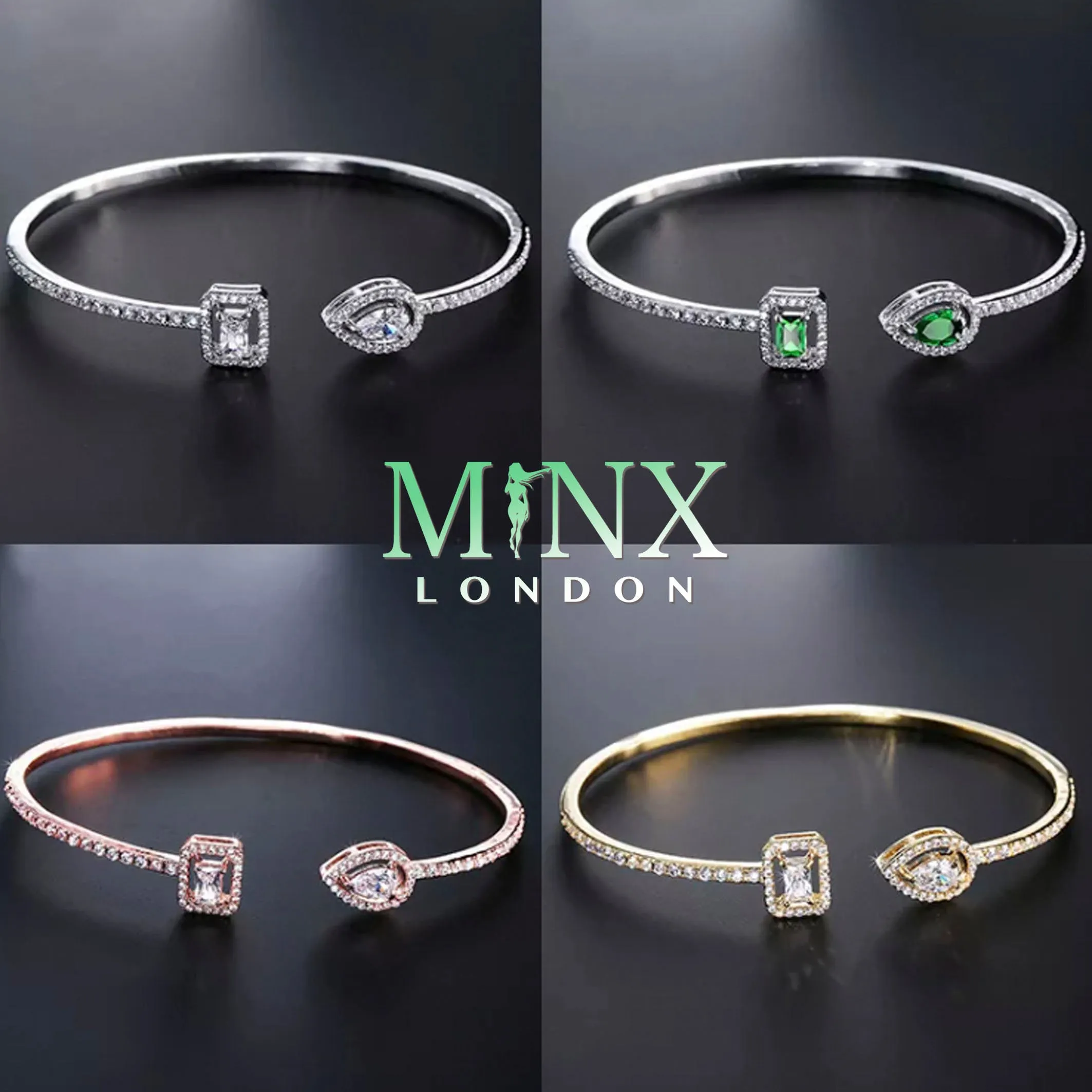 Womens Bracelet | Emerald Bracelet | Teardrop Bracelet | Diamond Bracelet | Cuff Bracelet | Diamond Bangle | Iced Out Bracelet | Bracelets