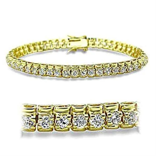 Women's Bracelets 415906 - Gold Brass Bracelet with AAA