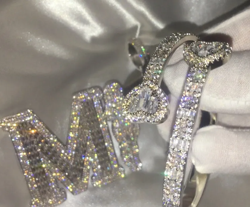 Womens Diamond Bracelet | Diamond Heart Bracelet | Diamond Bangle