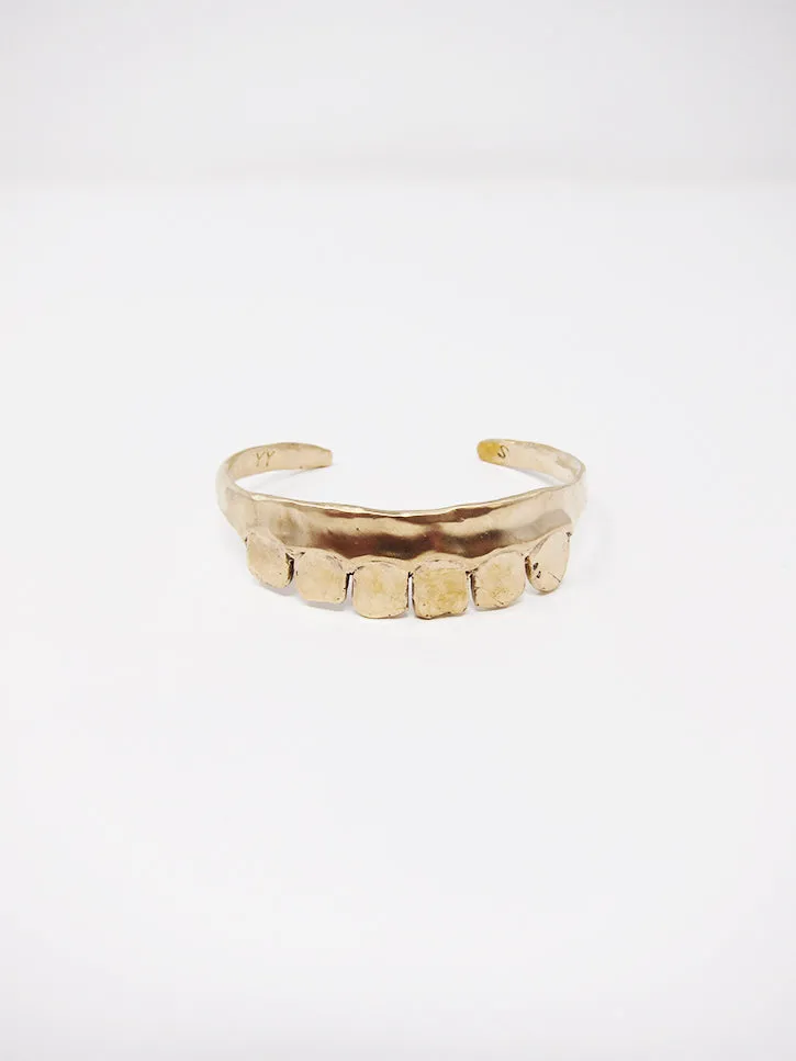 Yu Yu Shiratori Teeth Bracelet, Brass
