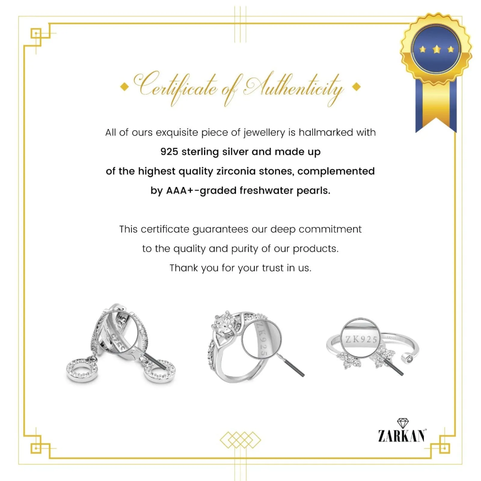 Zarkan 925 Silver Minimal Emerald Bracelet