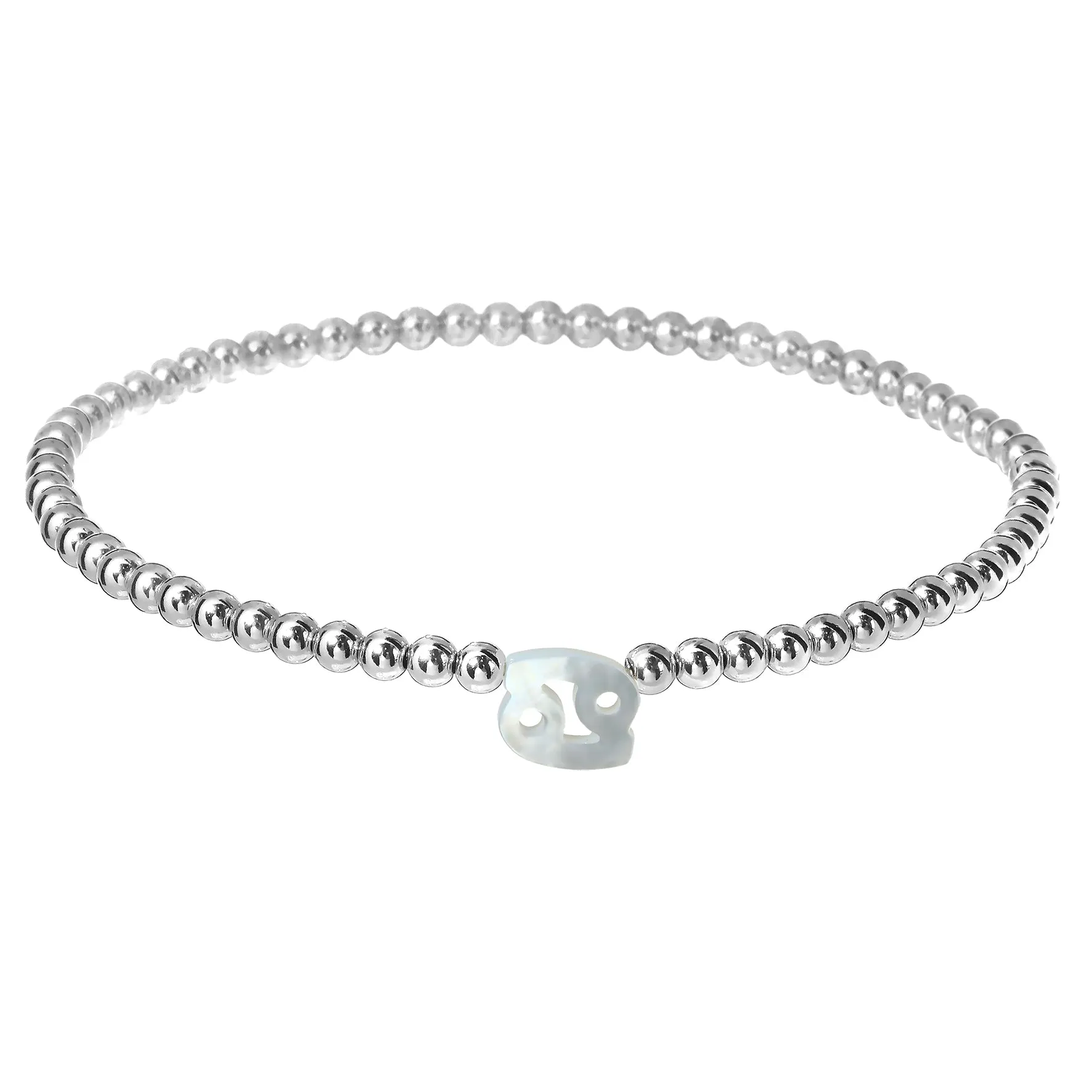ZODIAC SIGN | Opal Charm and 14K Gold Filled Beads Bracelet