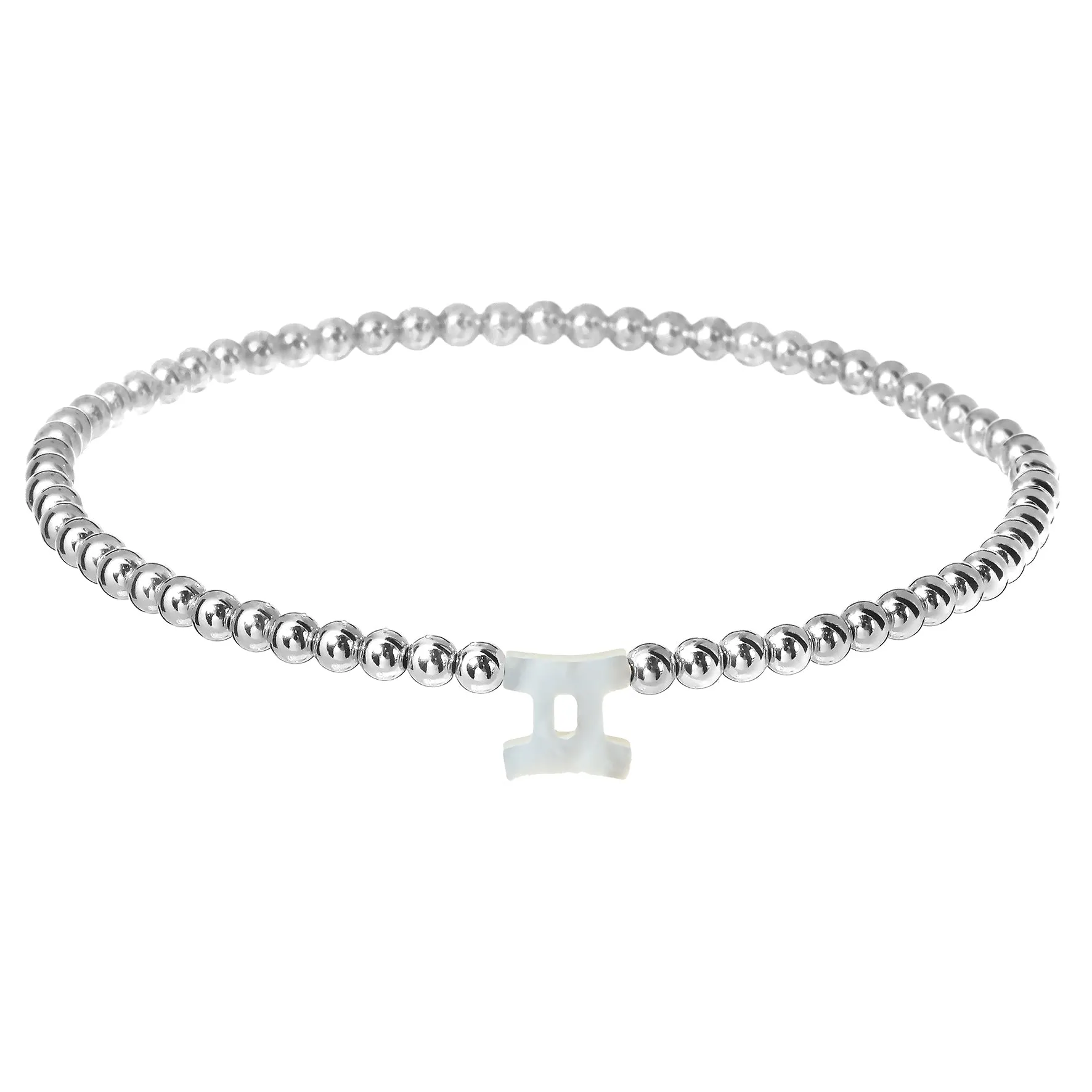 ZODIAC SIGN | Opal Charm and 14K Gold Filled Beads Bracelet