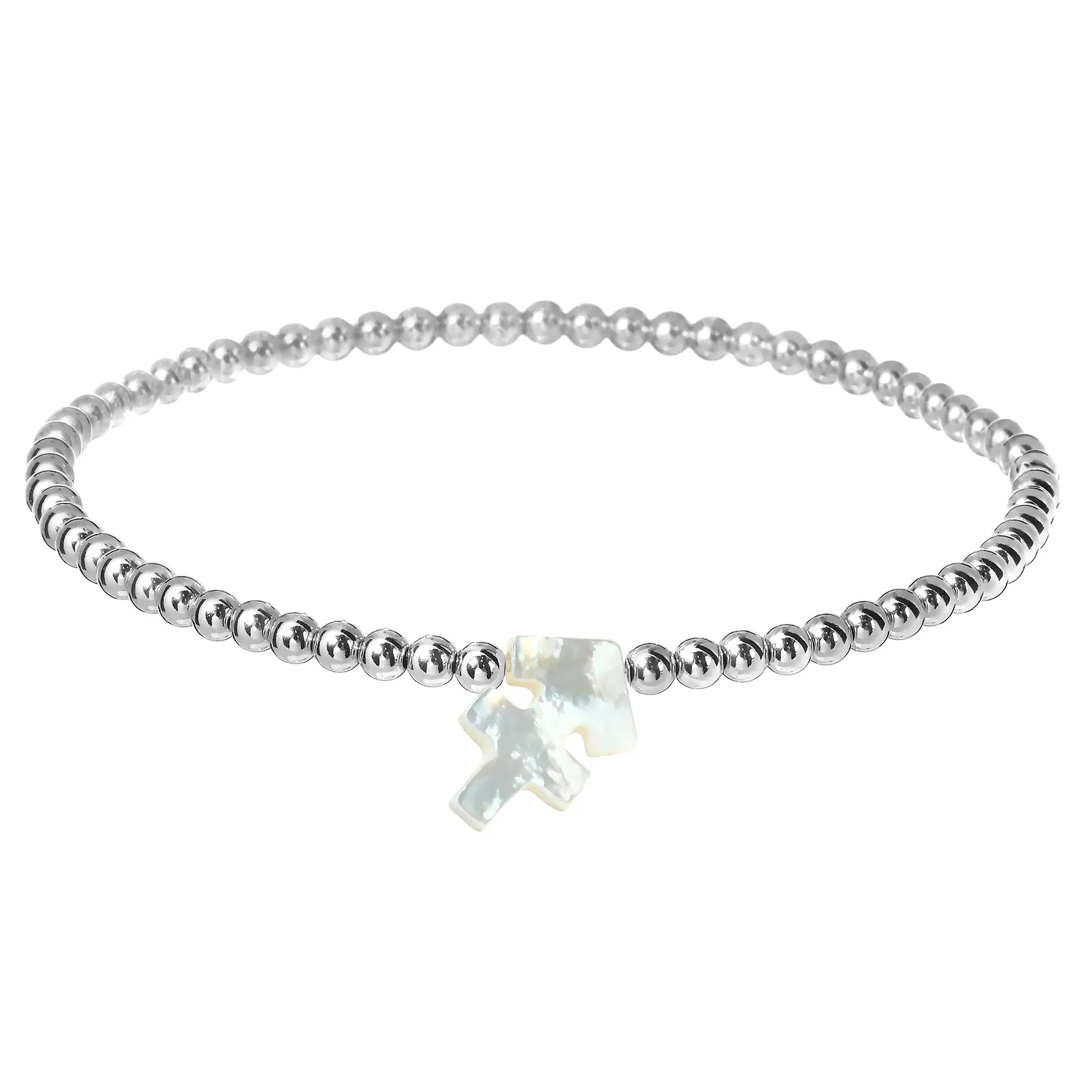 ZODIAC SIGN | Opal Charm and 14K Gold Filled Beads Bracelet