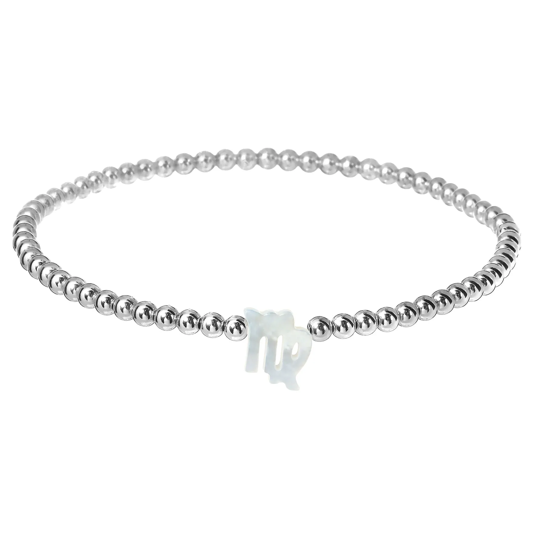 ZODIAC SIGN | Opal Charm and 14K Gold Filled Beads Bracelet