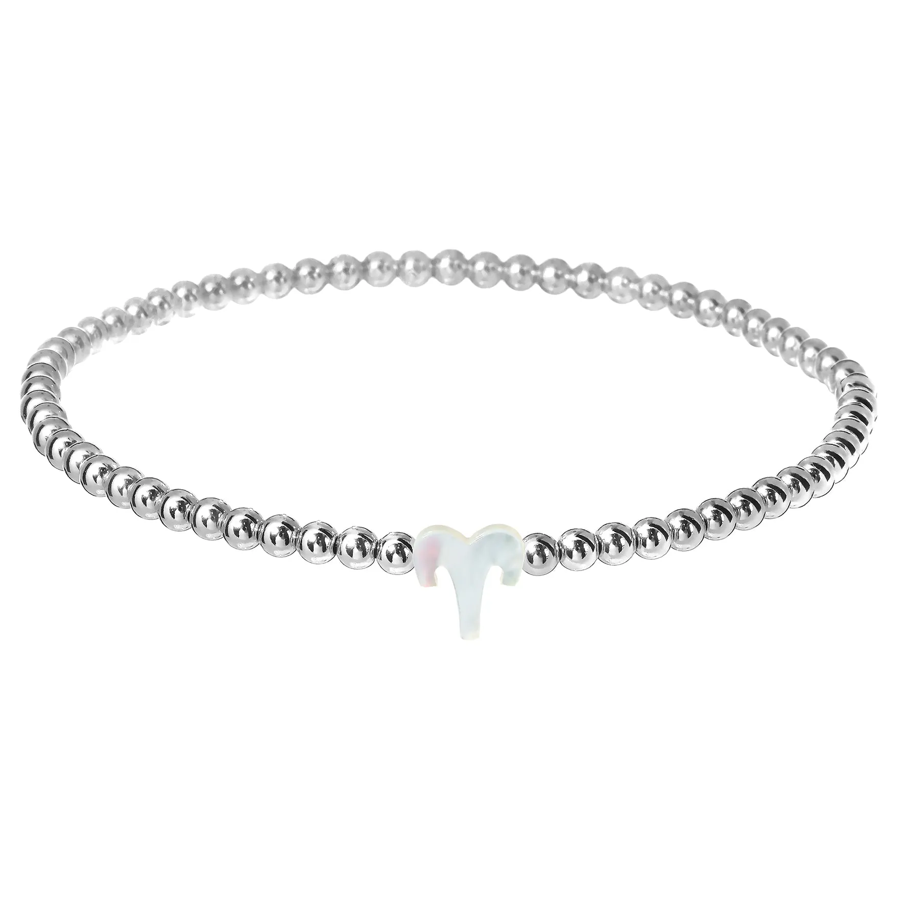 ZODIAC SIGN | Opal Charm and 14K Gold Filled Beads Bracelet
