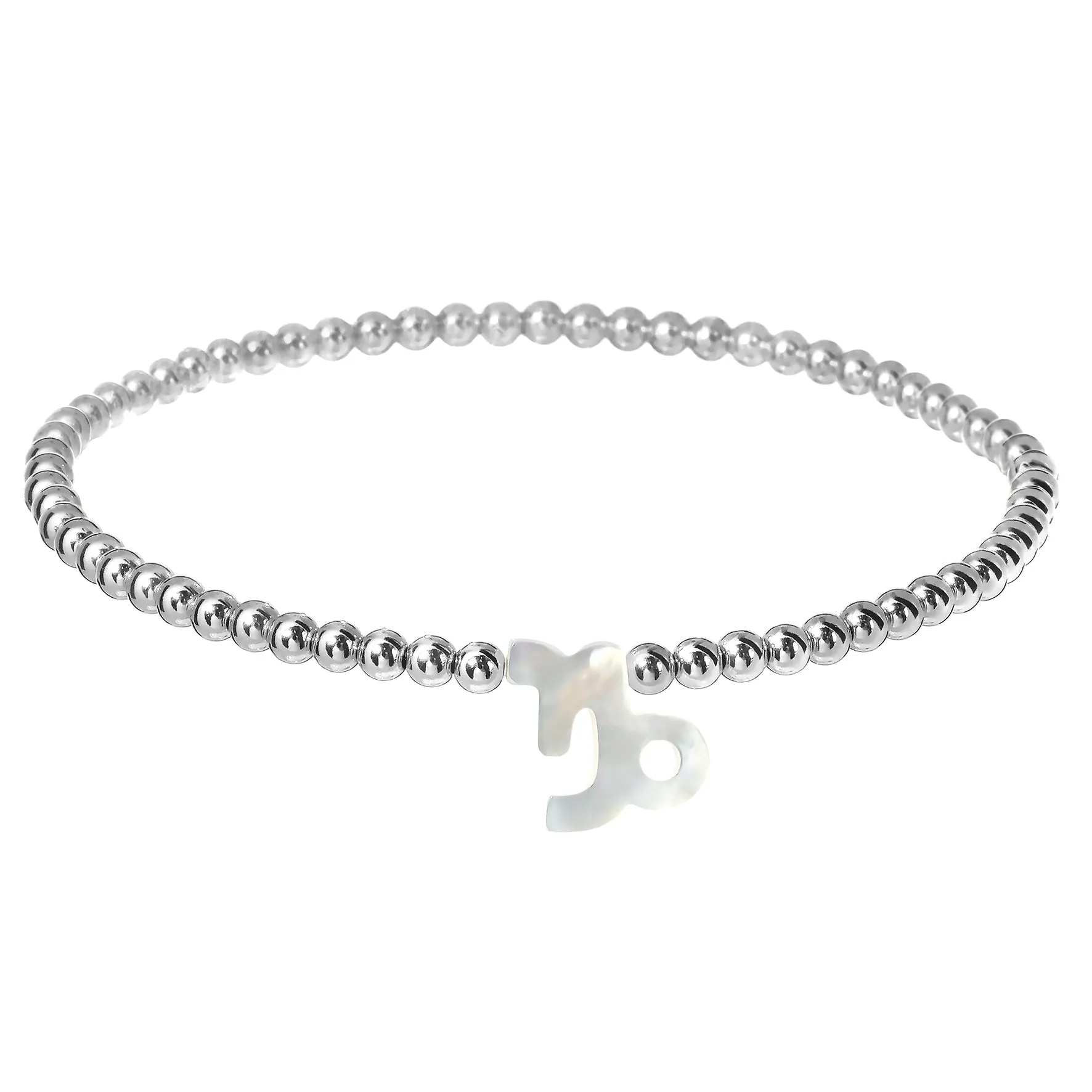 ZODIAC SIGN | Opal Charm and 14K Gold Filled Beads Bracelet