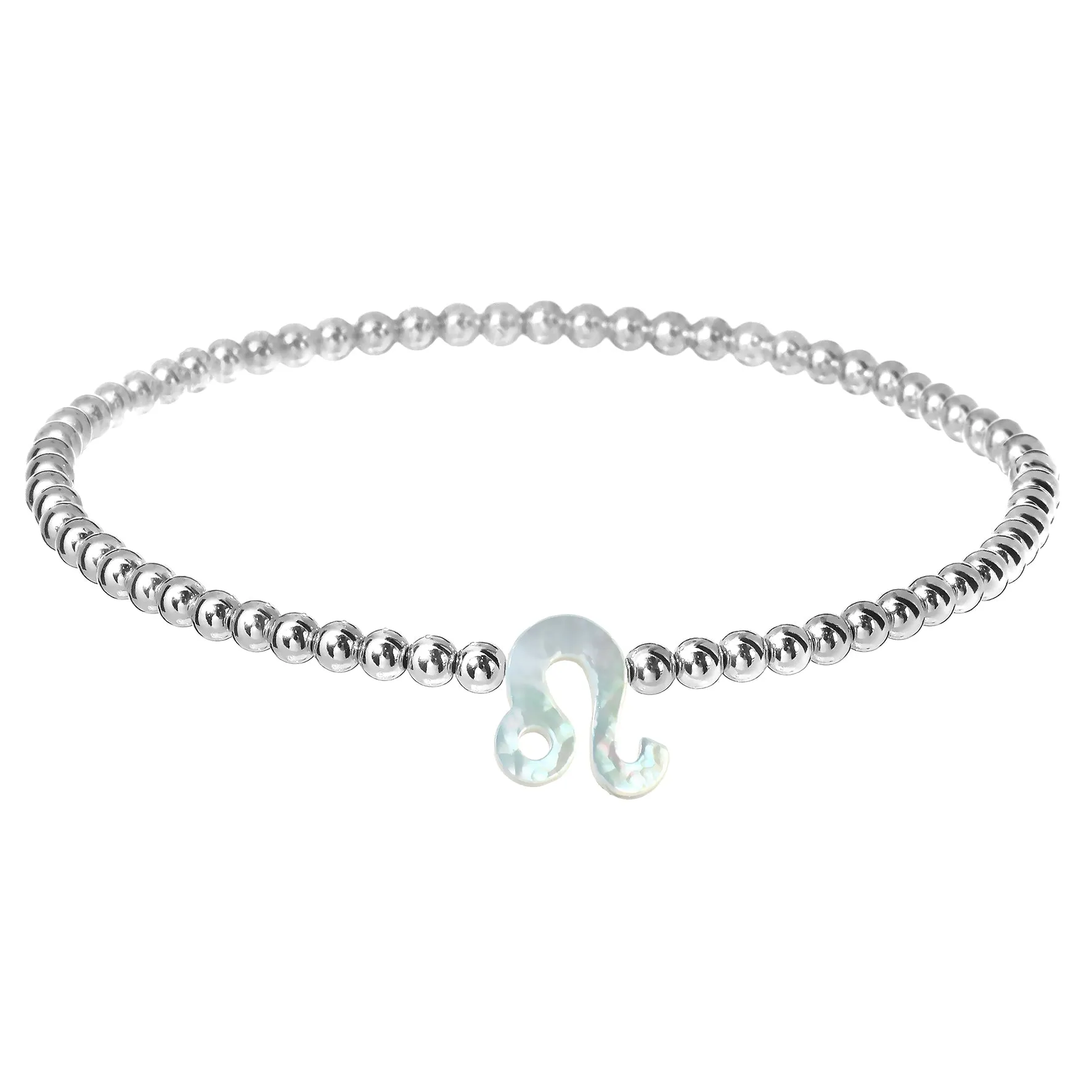 ZODIAC SIGN | Opal Charm and 14K Gold Filled Beads Bracelet