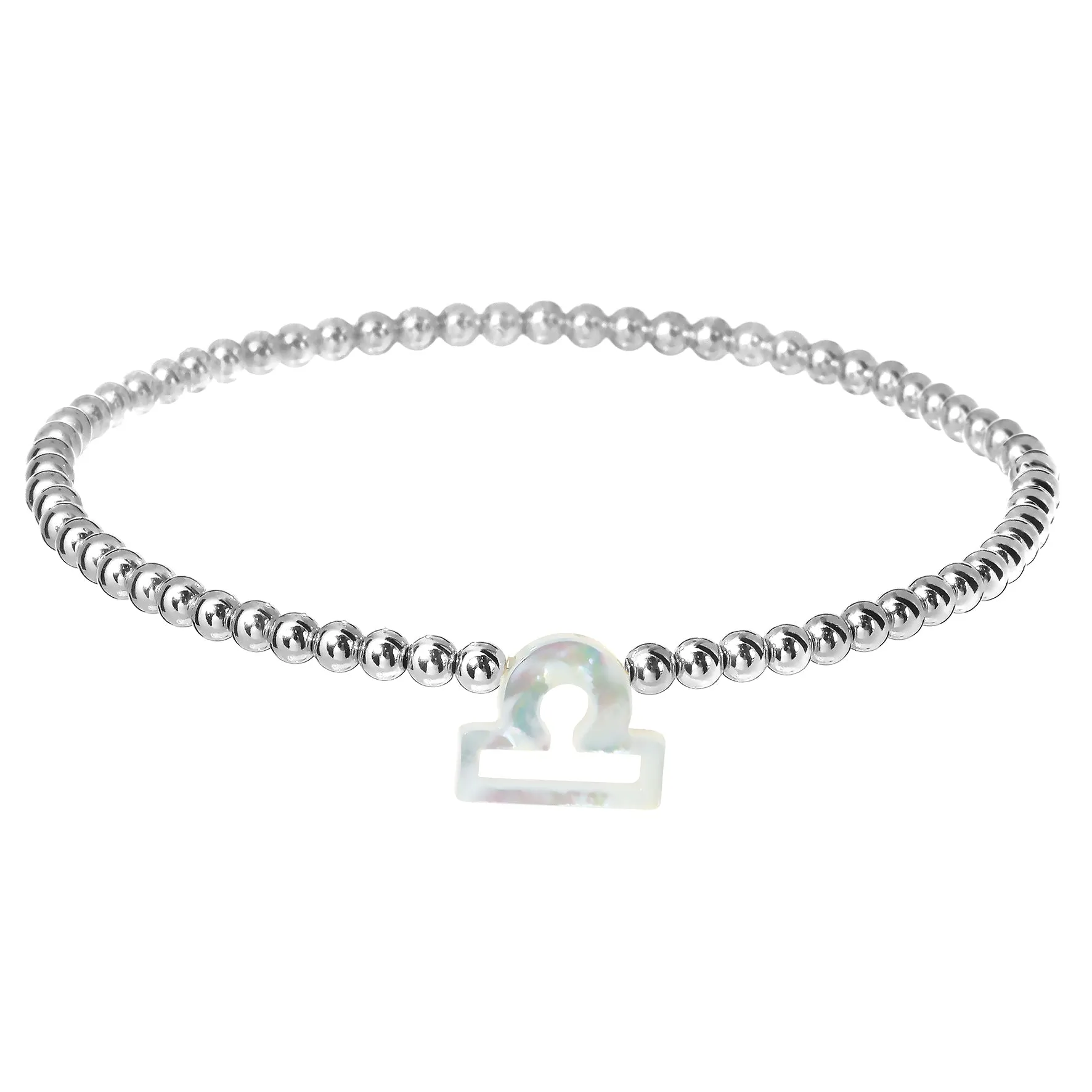 ZODIAC SIGN | Opal Charm and 14K Gold Filled Beads Bracelet